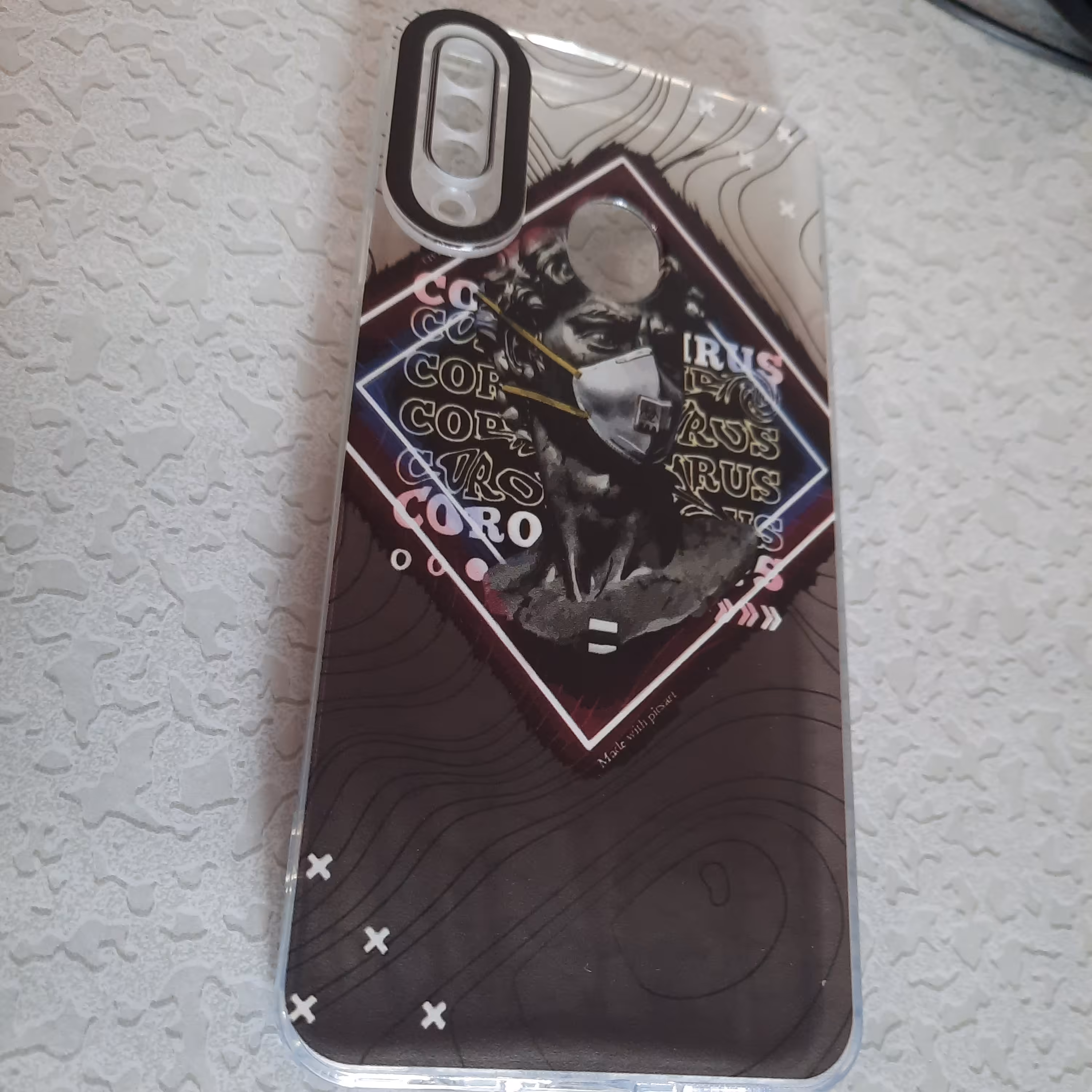 قاب گوشی A20s طرح کرونا ویروس 