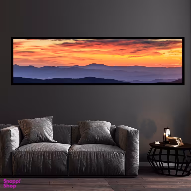 تابلو بکلیت طرح طبیعت غروب آفتاب مدل کشیده B-7549