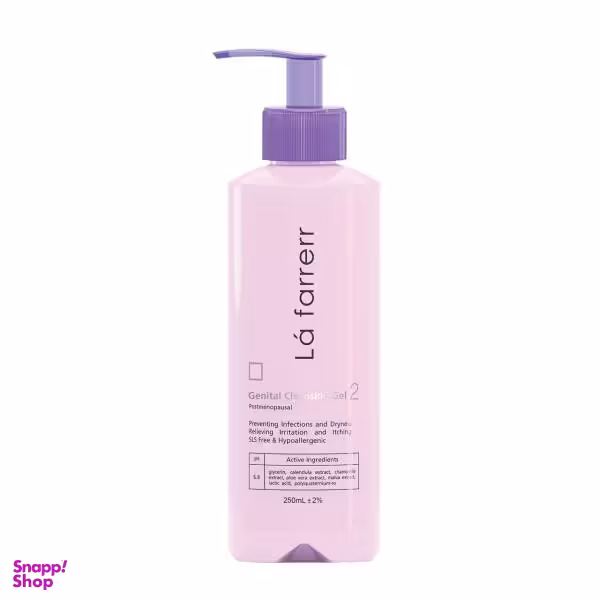 ژل بهداشتی بانوان لافارر (Lafarrerr) مدل Gentinal Cleansing Gel حجم 250 میلی لیتر