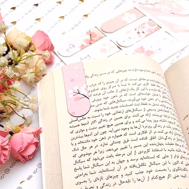 نشانگر کتاب طرح شکوفه بهاری 