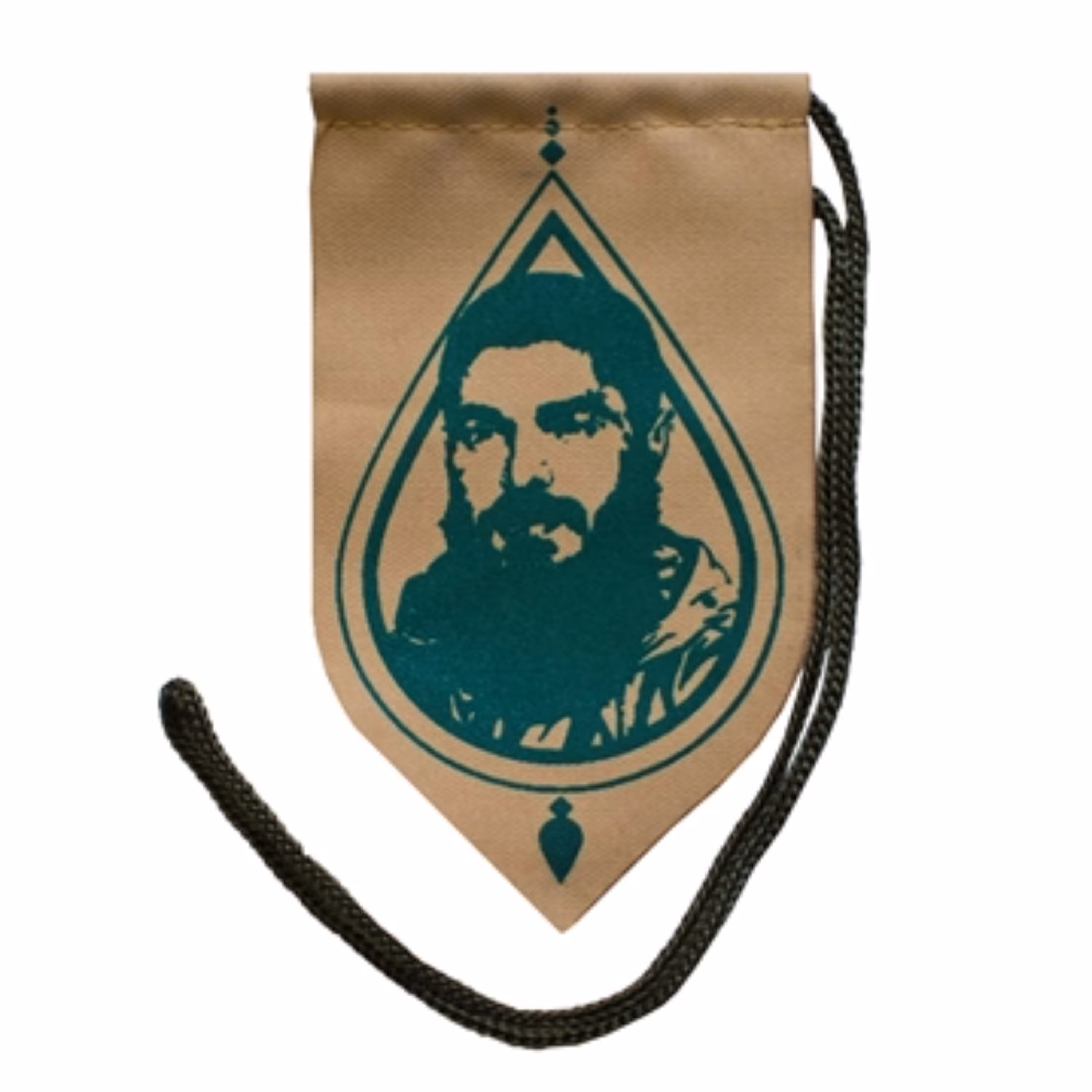 204088-آویز خودرو شهید ابراهیم هادی رنگ کرمی