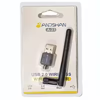 کارت شبکه USB بی سیم آنتن کوتاه آنوشان Anoshan A-23