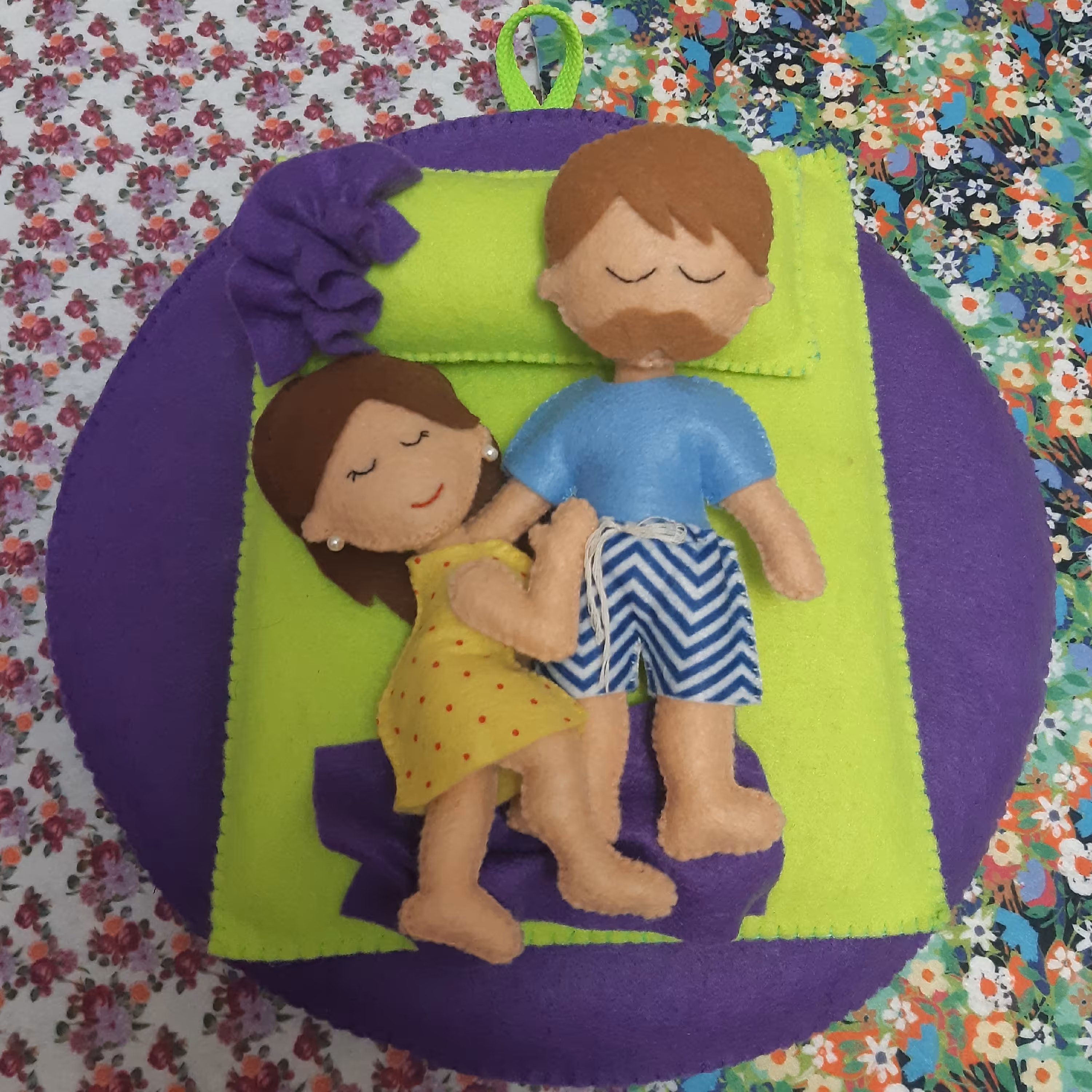 رودری نمدی اتاق خواب بسیار زیبا وجذاب مناسب هدیه وتزیین درب اتاق