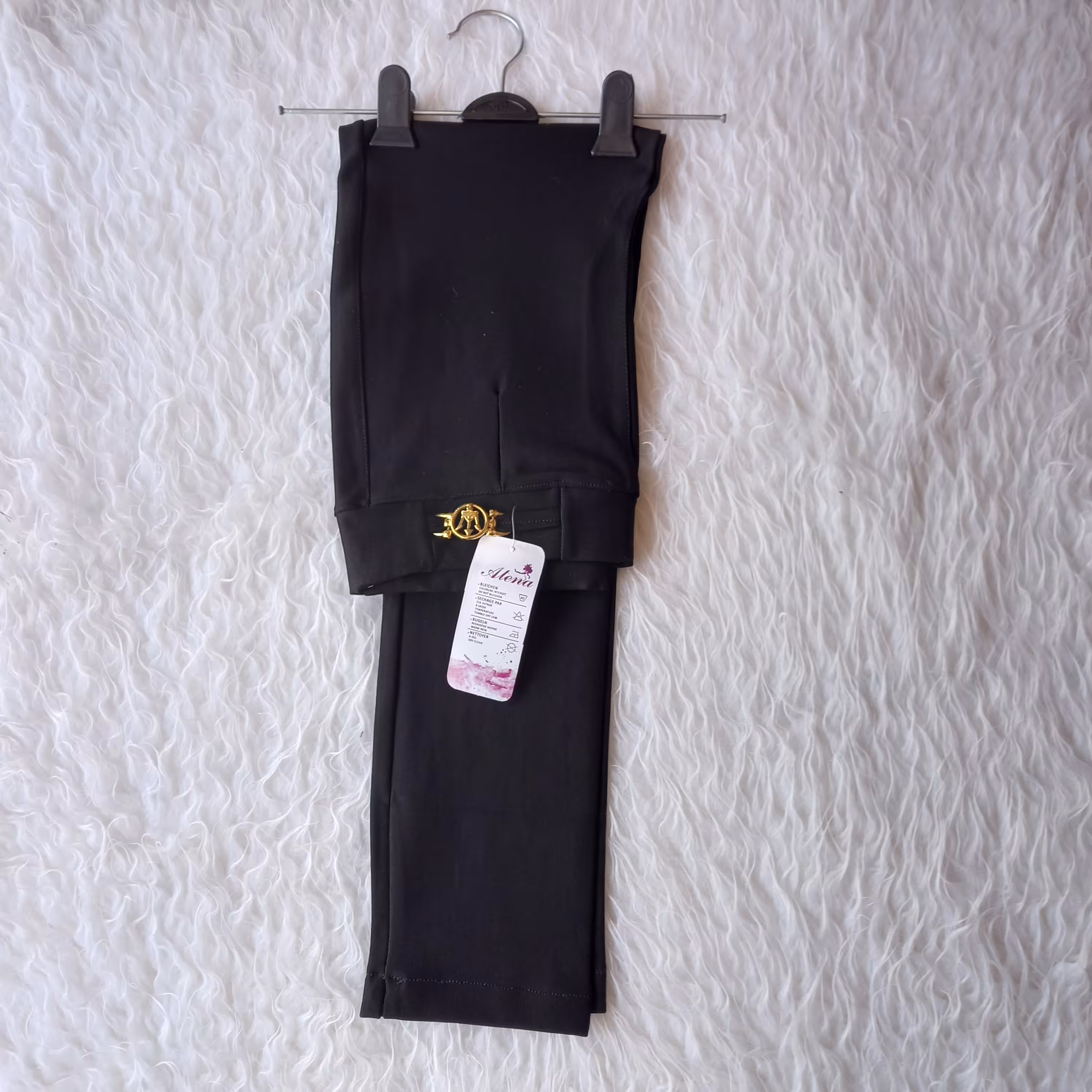 پس کرایه شلوار بیرون پوش زنانه جنس سورن سگکدار و چاکدار سایز 46