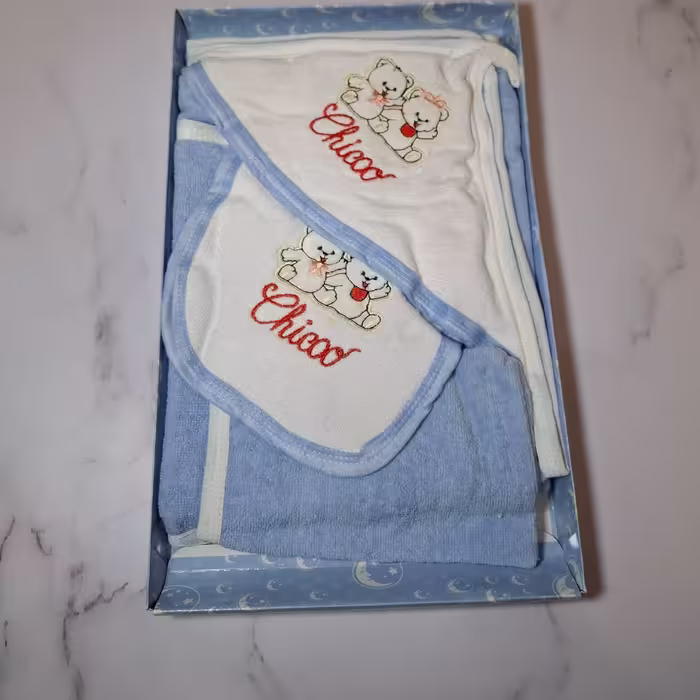 حوله 4 تیکه نوزاد chicco sunny  طرح شماره 2