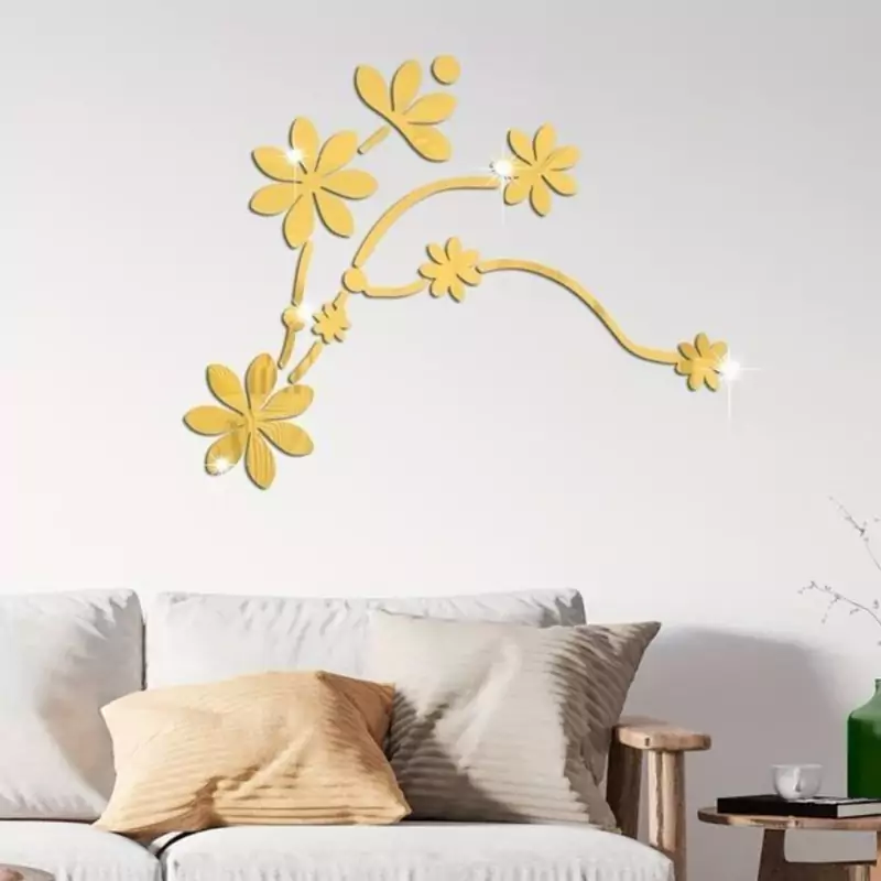 اینه دکوراتیو مدل گل سایز چهل سانت