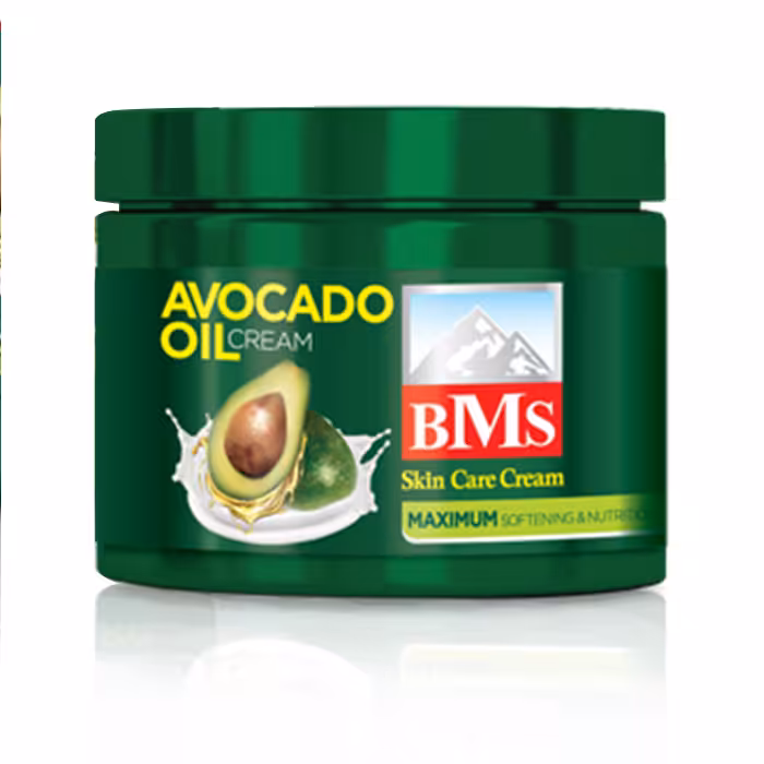 کرم نرم کننده کاسه ای حاوی روغن آووکادو بی ام اس BMS حجم 200 میلی لیتر
