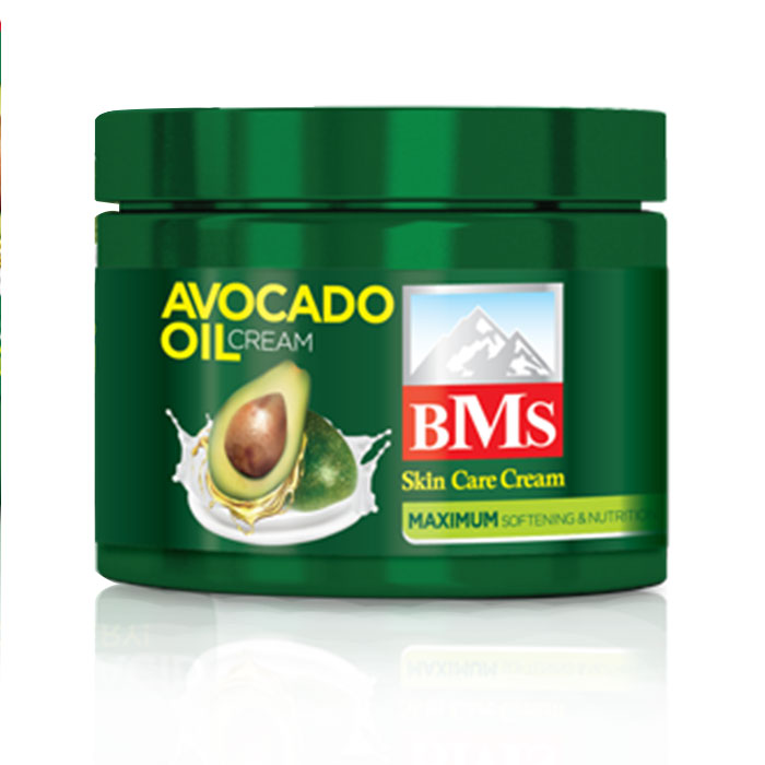 کرم نرم کننده کاسه ای حاوی روغن آووکادو بی ام اس BMS حجم 200 میلی لیتر
