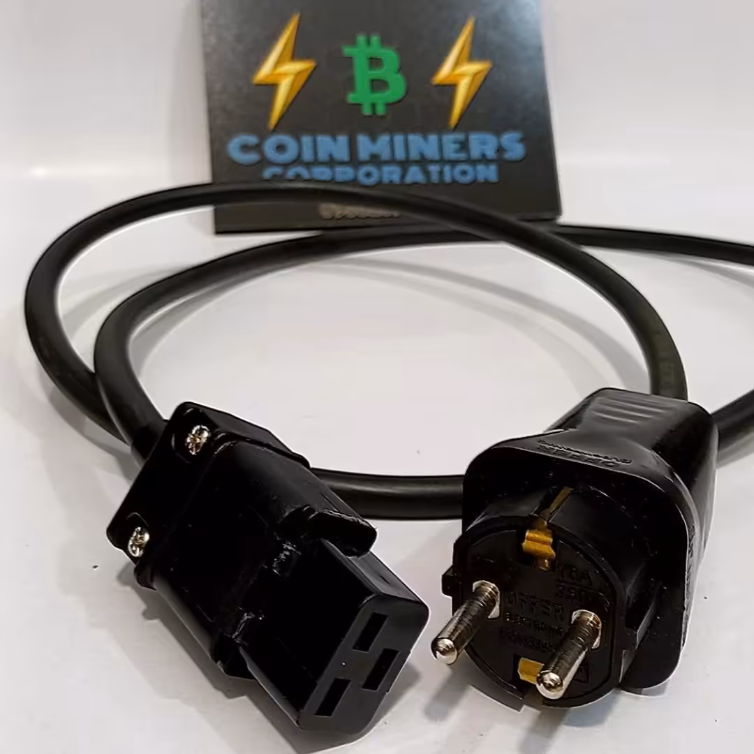 کابل پاور دستگاه ماینر سری m20 m21 m31 m32 سیم نمره 4  فول مس به طول 1.5 حداکثر 40  امپر