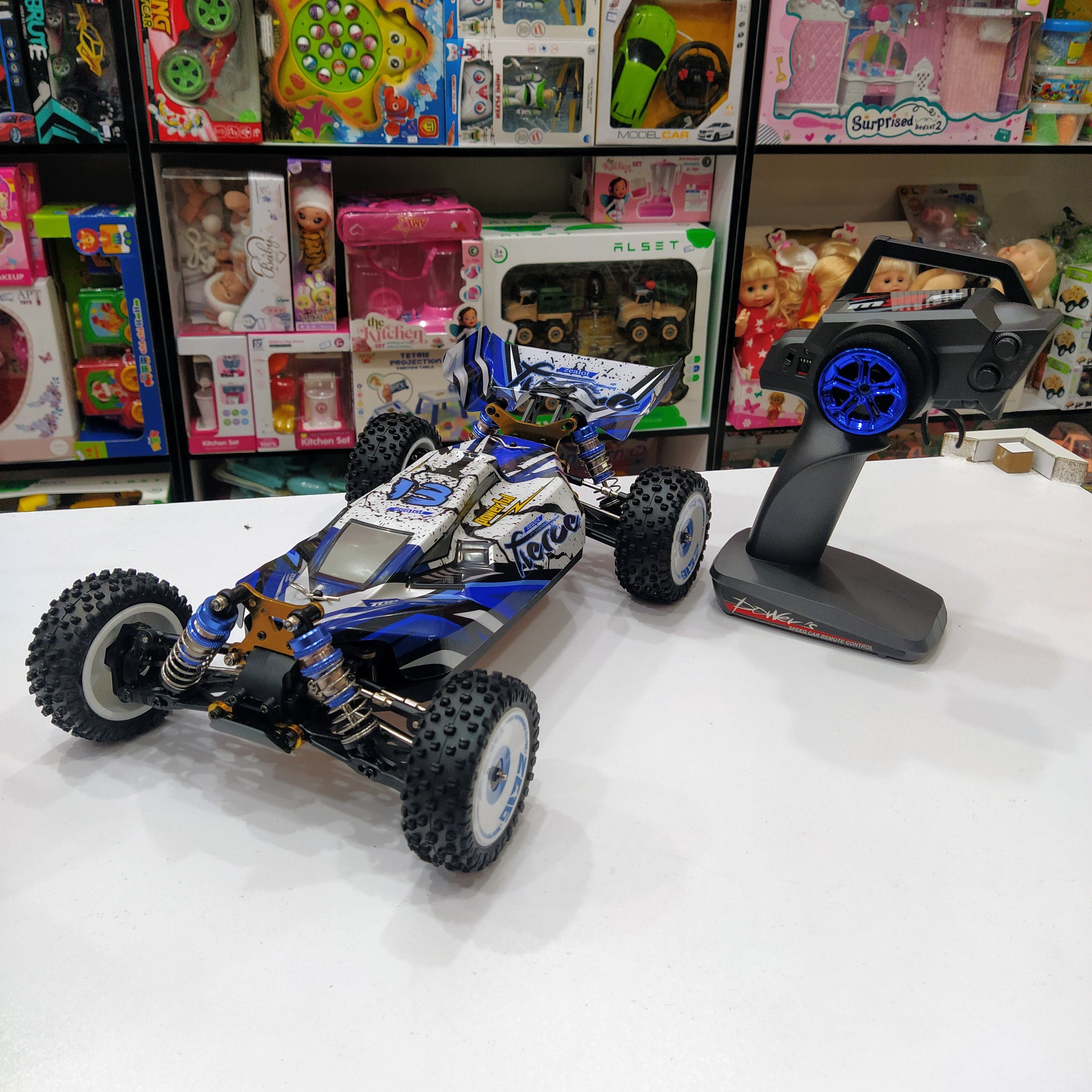 اسباب بازی ماشین کنترلی آفرود برندWL TOYS زیر مجموعه MY TOYS سرعت 75kmh کد 124017