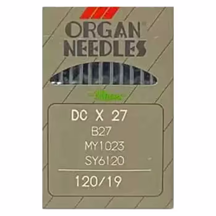 خرید سوزن چرخ خیاطی صنعتی راسته دوز ارگان مدل دی سی DC سایز 19 بسته 10 عددی