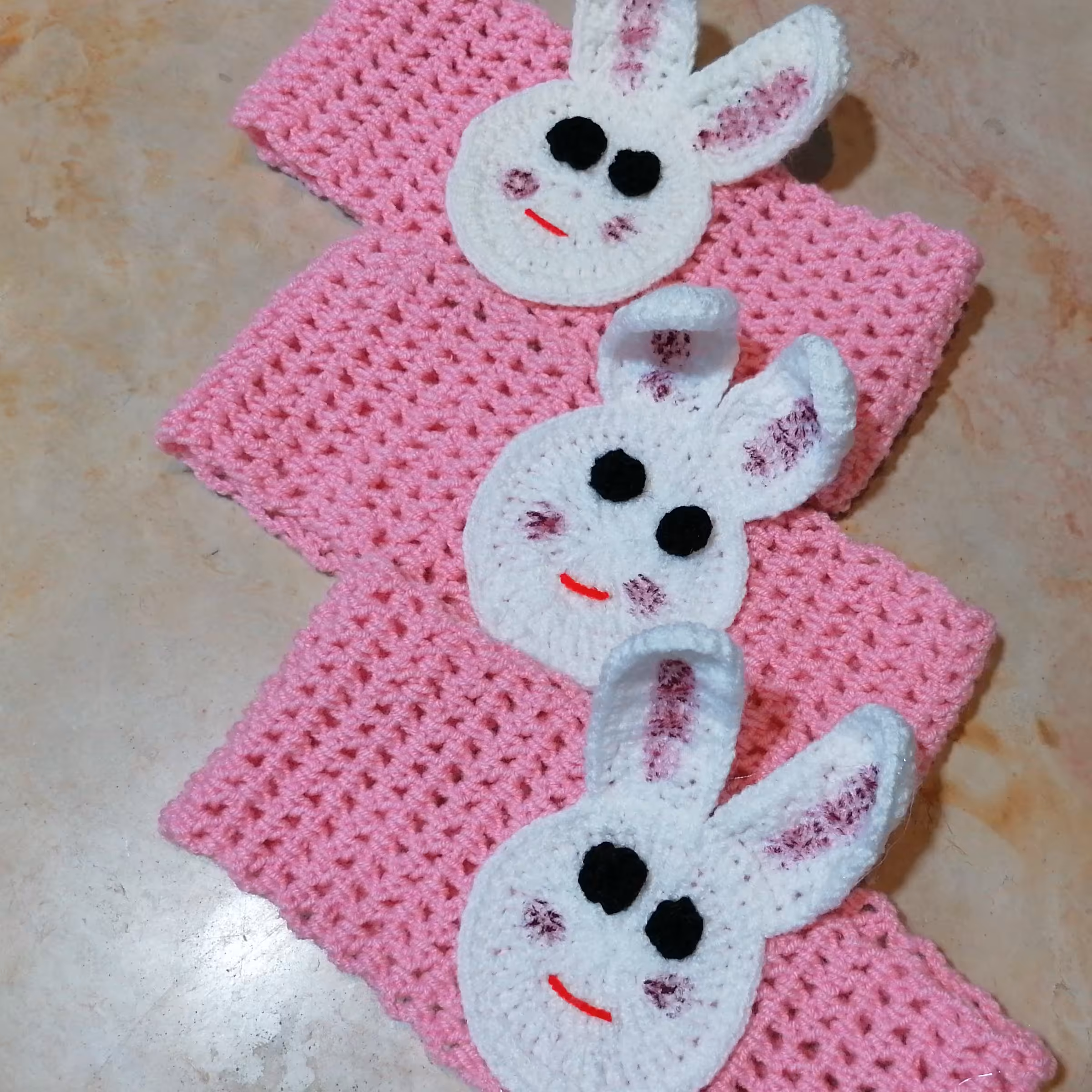  هدبند خرگوشی بافتنی 