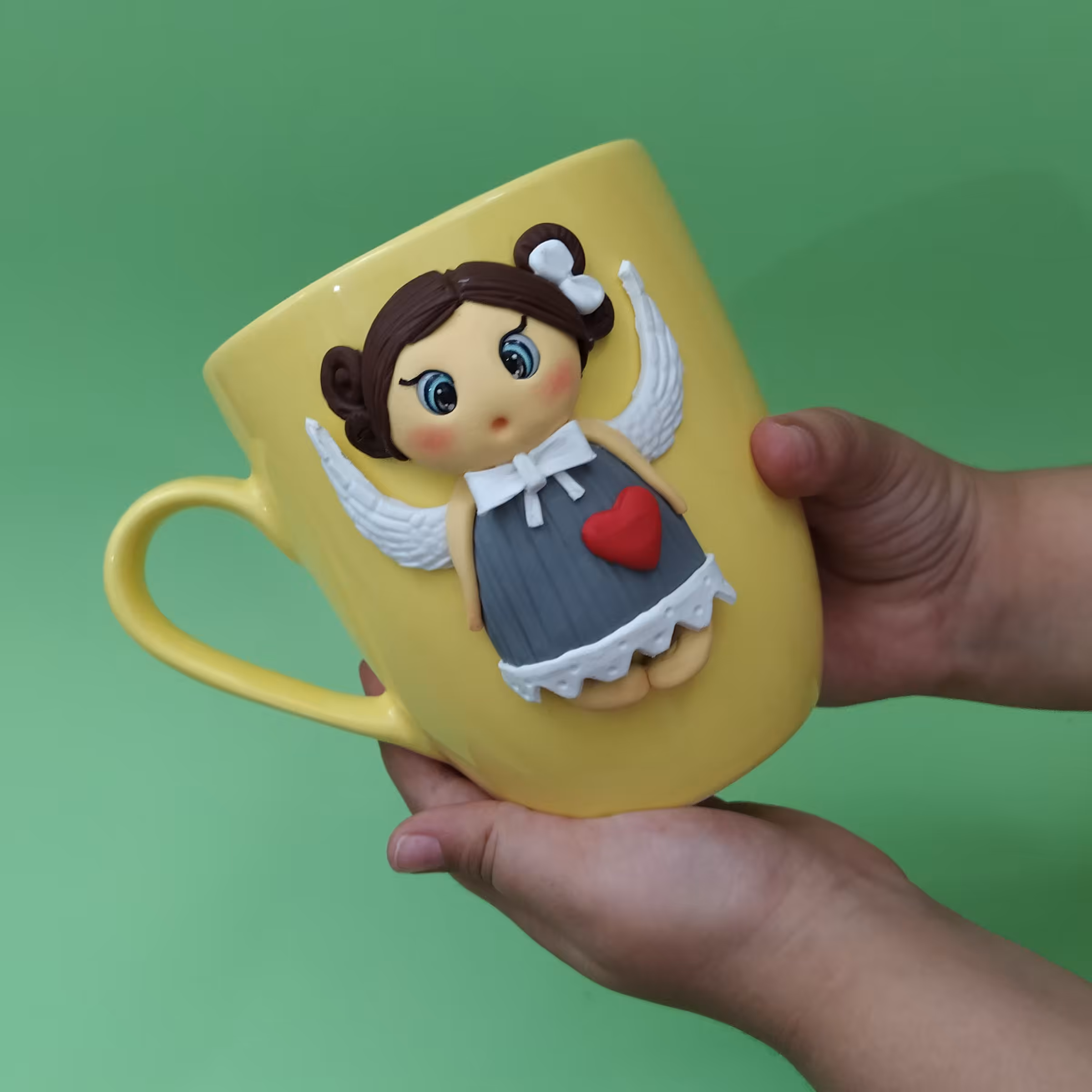 ماگ دخترونه فرشته بالدار پلیمری 