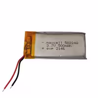 باتری قابل شارژ لیتیوم پلیمر Maxcell با ظرفیت 500 میلی آمپر ساعت  - 50x22x5mm