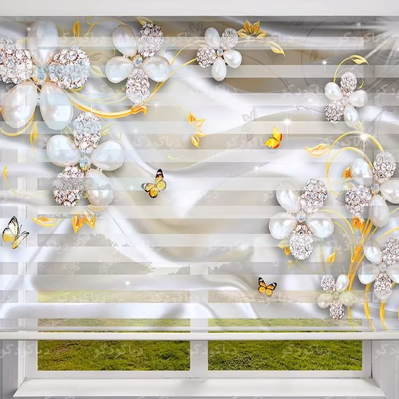 انواع پرده های زبرا،چاپی ، پانچی ، گلدوزی و کالای خواب