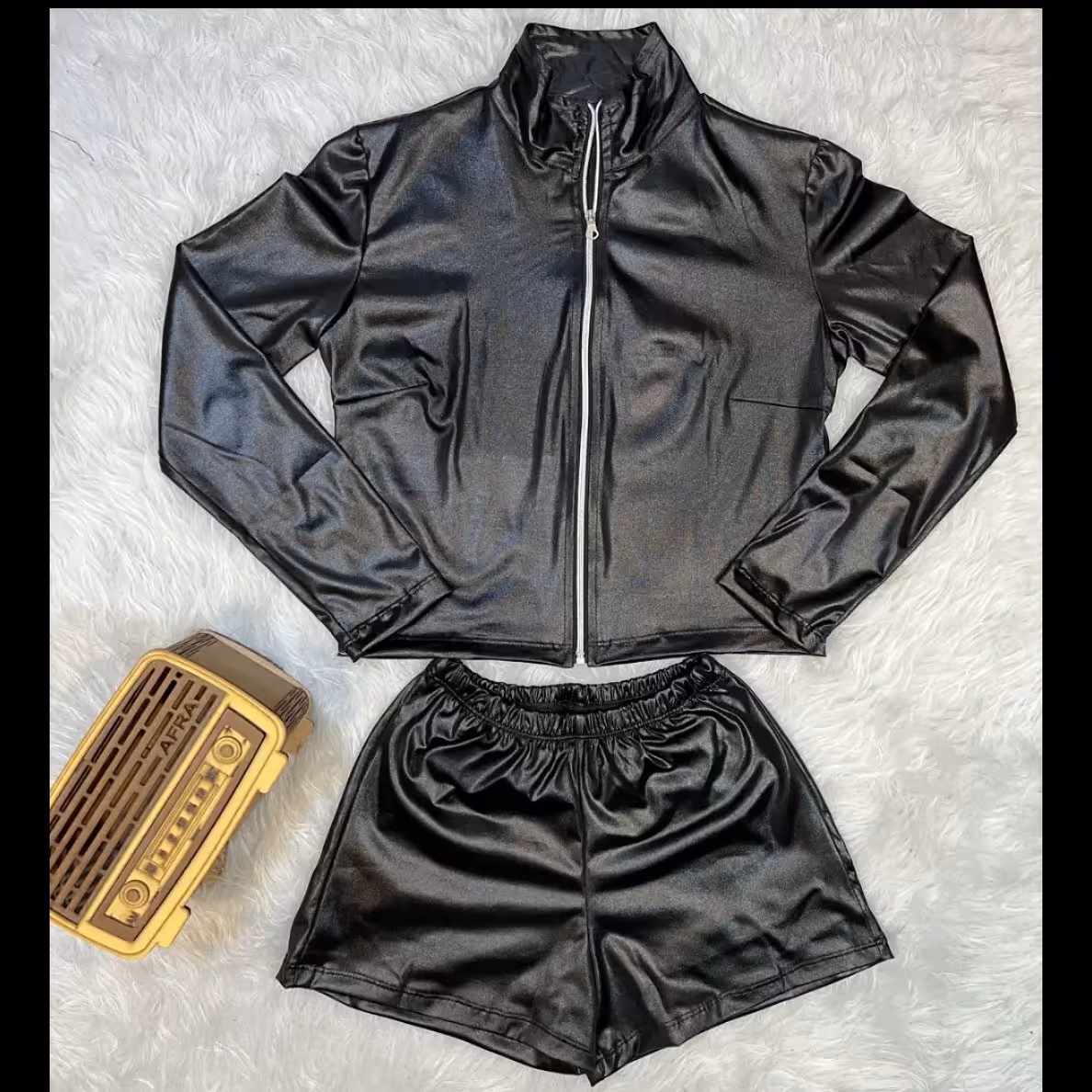 ست دوتیکه لاکچری چرم فانتزی