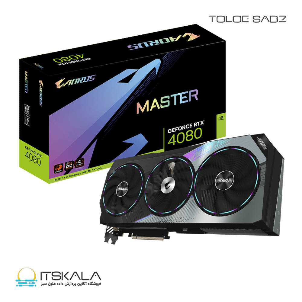 کارت گرافیک گیگابایت GIGABYTE AORUS GeForce RTX 4080 16GB MASTER | ITSKALA