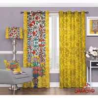 پرده سنتی زرد کد 3299