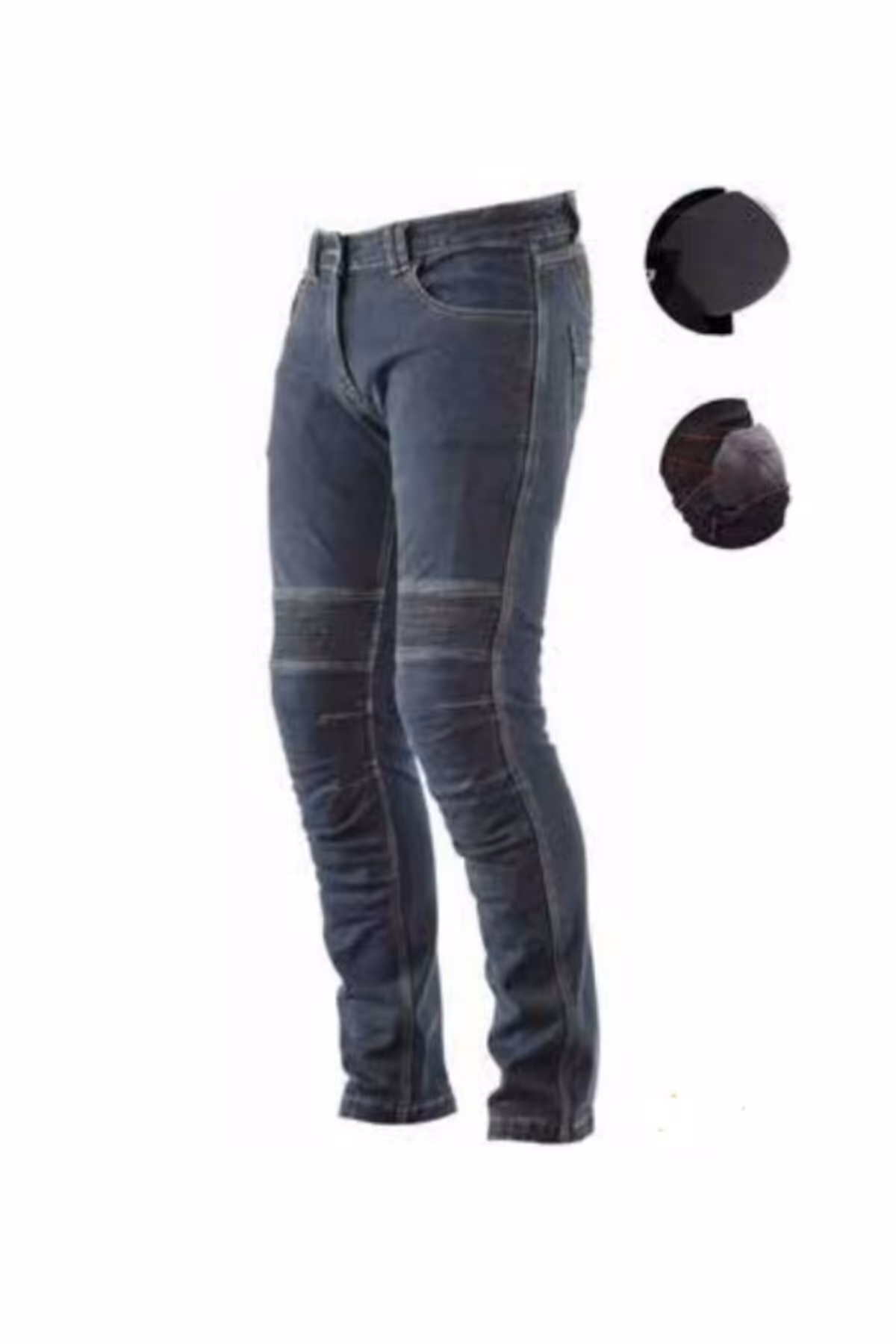 شلوار موتورسوار مردانه موتور سیکلت LYCRA پارچه انعطاف پذیر محافظت شده JEANS BLUE JEAN ebakbak