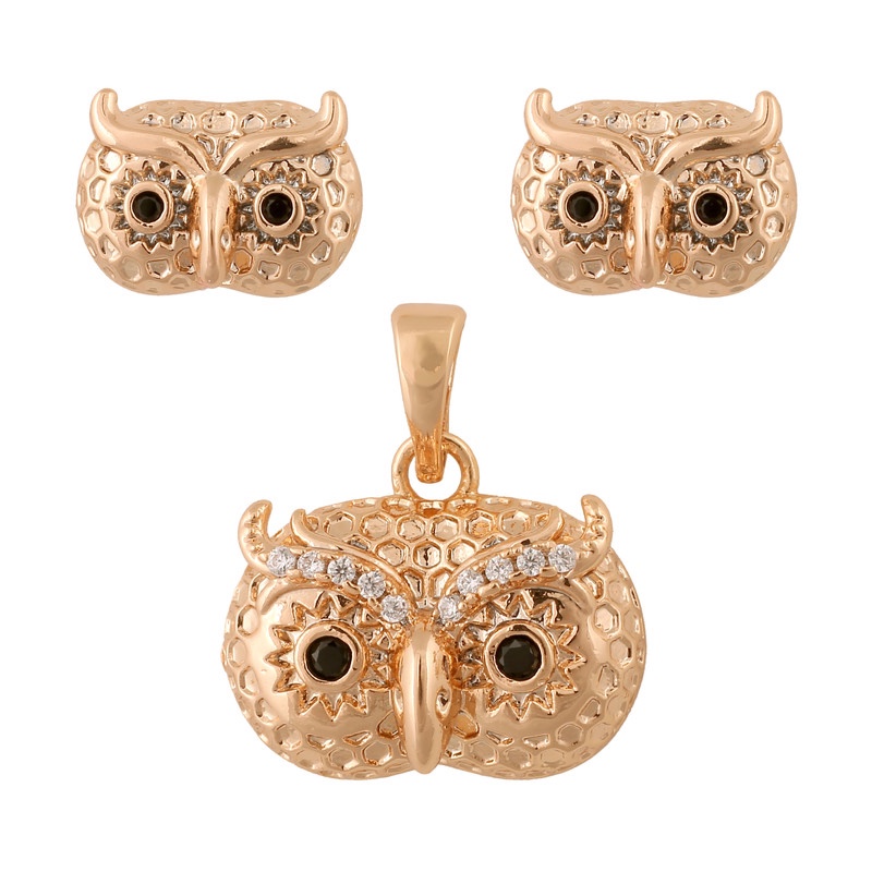 نیم ست زنانه - ژوپینگ -طرح جغد - مدل THS-145