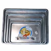 قالب مستطیل گالوانیزه موج ابعاد 40 در 60 سانت ارتفاع 2 سانت 