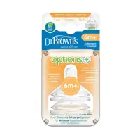 سرشیشه دو عددی مثبت 6 ماه مناسب شیشه عریض آپشن پلاس دکتر براونز Drbrowns