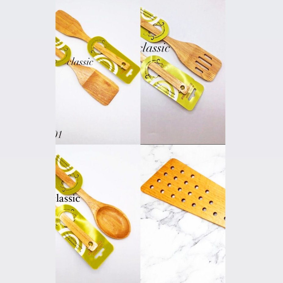 قاشق چوبی 4 مدل مختلف(یک مورد انتخاب کنید)