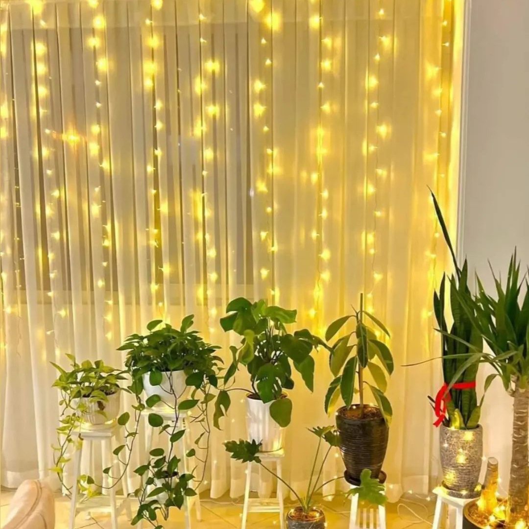 ریسه پرده ای 12آویز دارای کنترل و 8 حالته افتابی