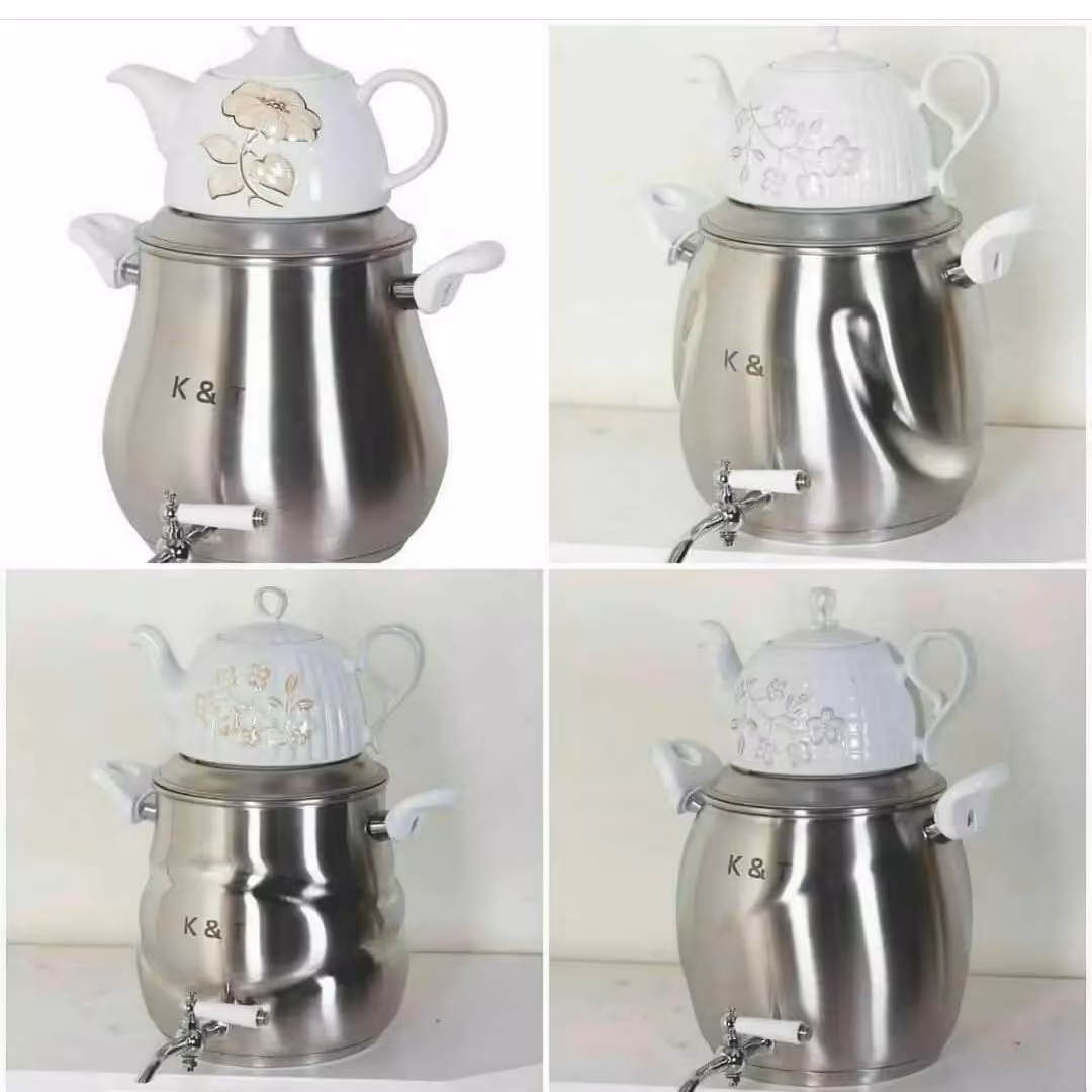 کتری و قوری شیردار (کف چدن)«حرااااااااااج»