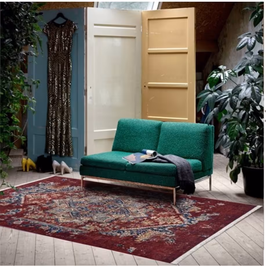 فرش ماشینی وینتیج 9متری 700 شانه تراکم 3300 کلاریس  کد M100649