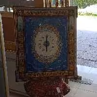 ساعت  نقاشی سوار شکار و صفه مینا