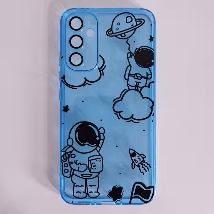 گارد - قاب - گ کاور ژله ای فانتزی استیکر دیزاین فضانورد مناسب برای سامسونگ آ 34 - Galaxy A34 - A 34 - a 34