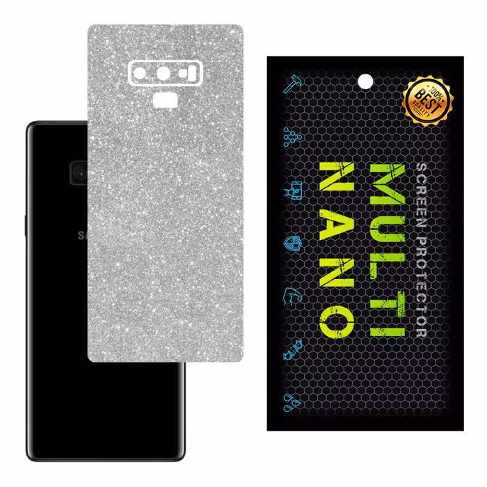 برچسب پوششی MultiNano مدل X-G1F-Silver برای پشت موبایل سامسونگ Note 9