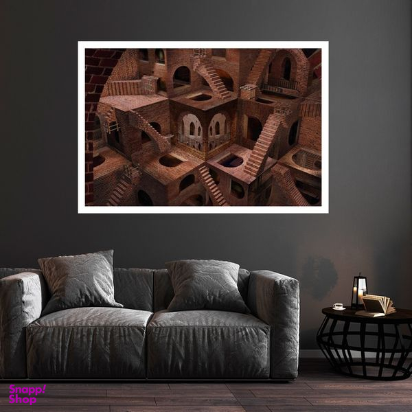 تابلو بکلیت طرح نقاشی سه بعدی مدل قاب شاسی W-s9969