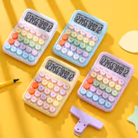 ماشین حساب دکمه رنگی سایز متوسط