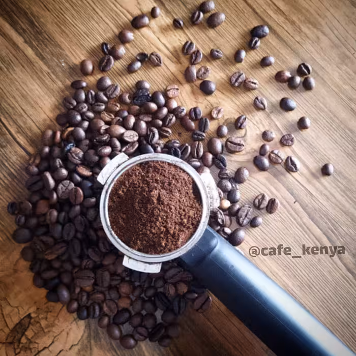 قهوه اسپرسو (نیم کیلویی) میکس روبوستا کافئین بالا پر خامه طعم تلخ خفن