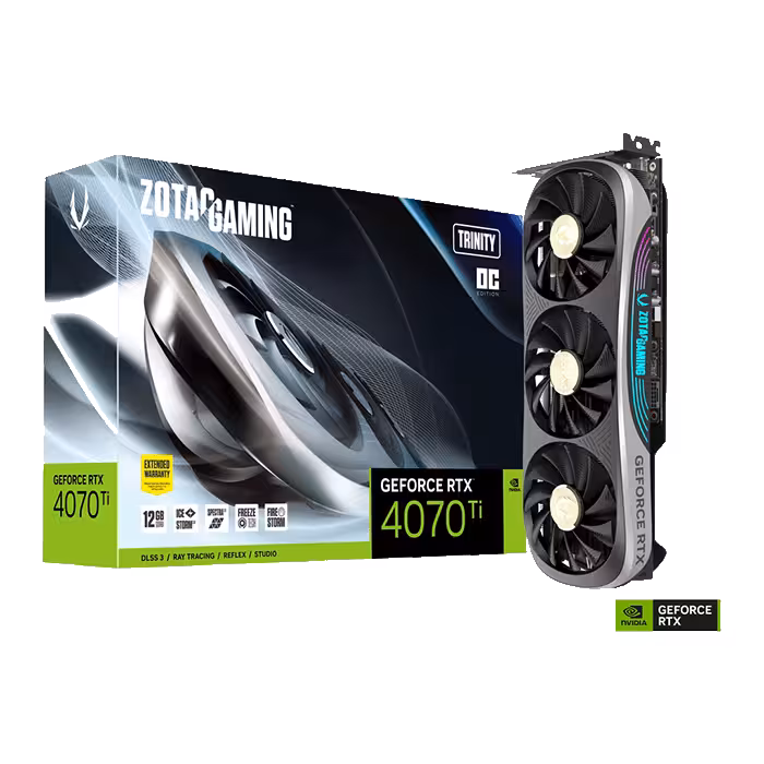 قیمت و خرید کارت گرافیک زوتک مدل ZOTAC GeForce RTX 4070 Ti Trinity OC