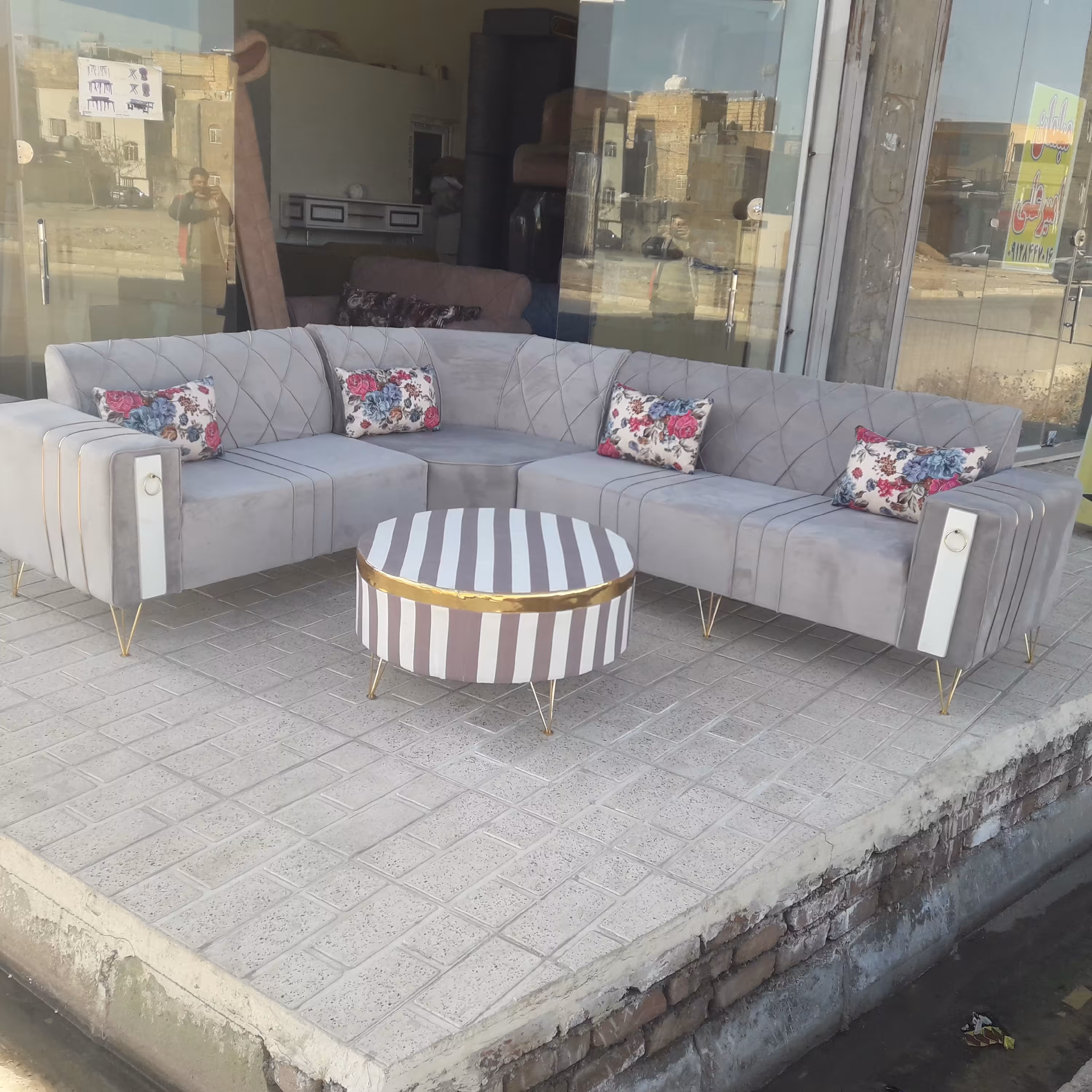 مبل الچستر 6 نفره پارچه دیاموند