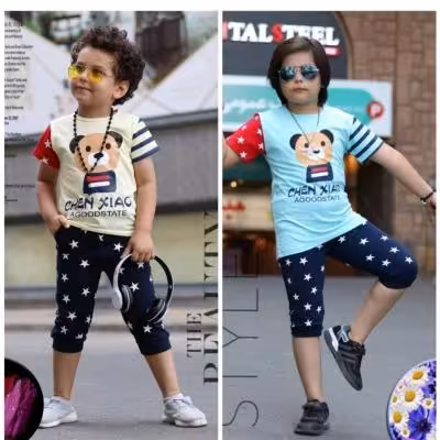 تیشرت شلوارک اسپرت طرح خرس