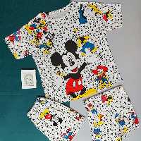 ست 3 تیکه وارداتی(تیشرت شلوار شورتک)