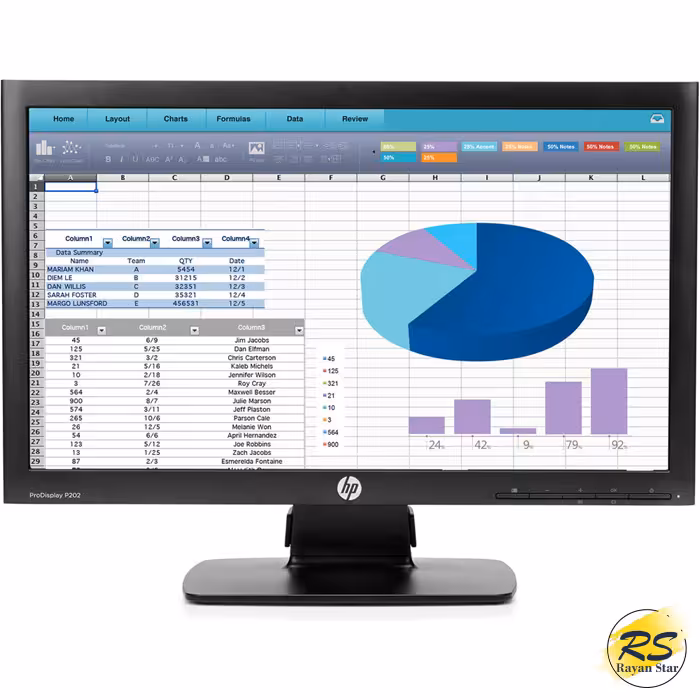 مانیتور اچ پی 20 اینچ مدل HP P202