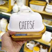 کره خوری پنیرخوری تکست زیرچوب قاشق دار  کیفیت بسیار بالا  