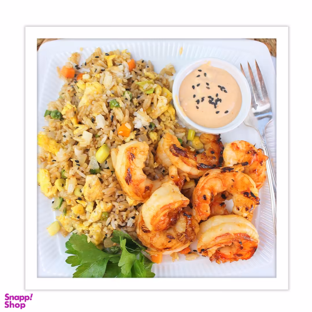 تابلو بکلیت طرح غذای دریایی میگو مدل W-15241