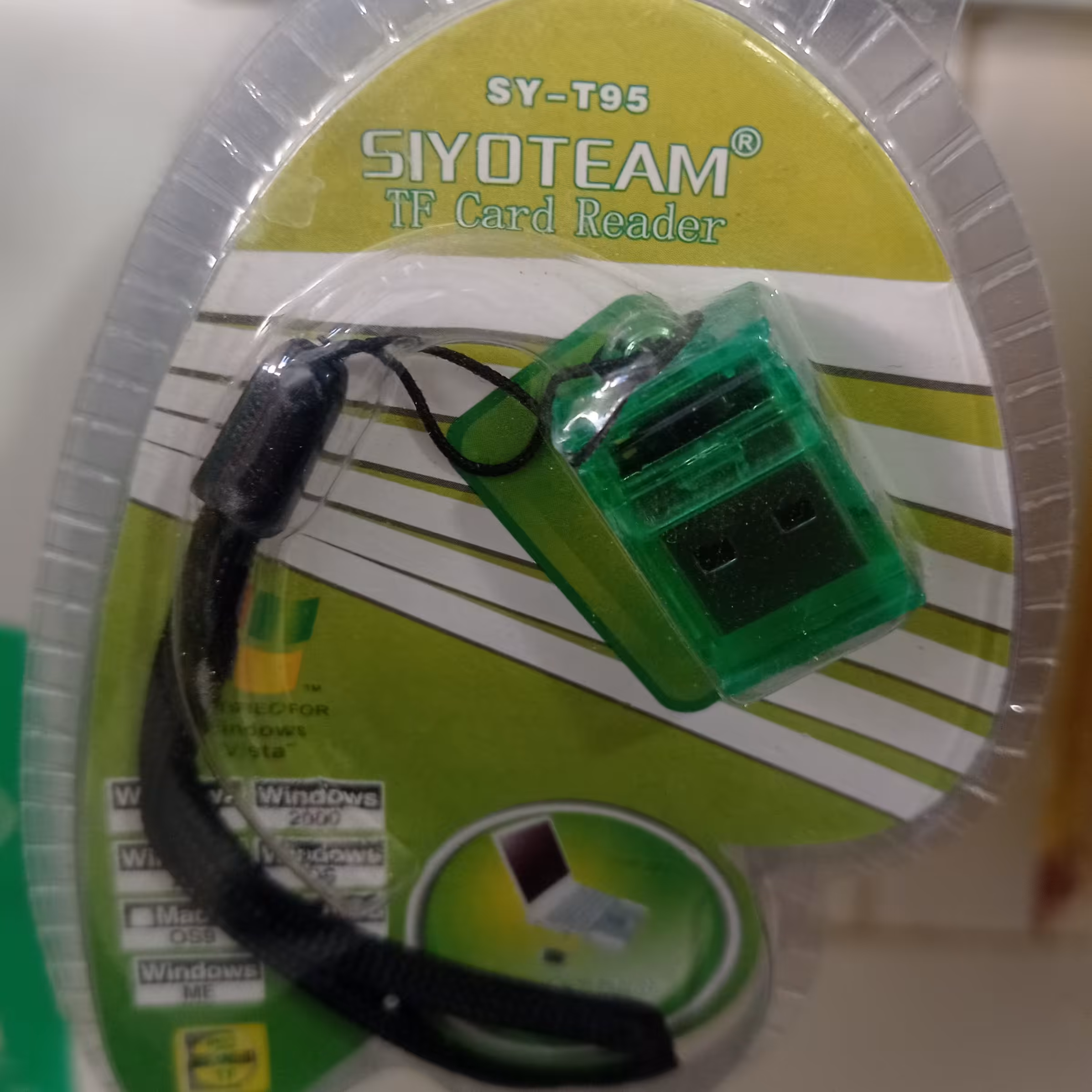 رم ریدر تک کاره چراغدار مدل siyoteam بنددار سازگار با همه رم ها