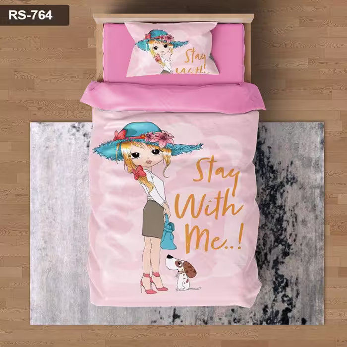 سرویس روتختی 1 نفره تنسل چاپی برندترک لند (Turk Land)  کد rs 764