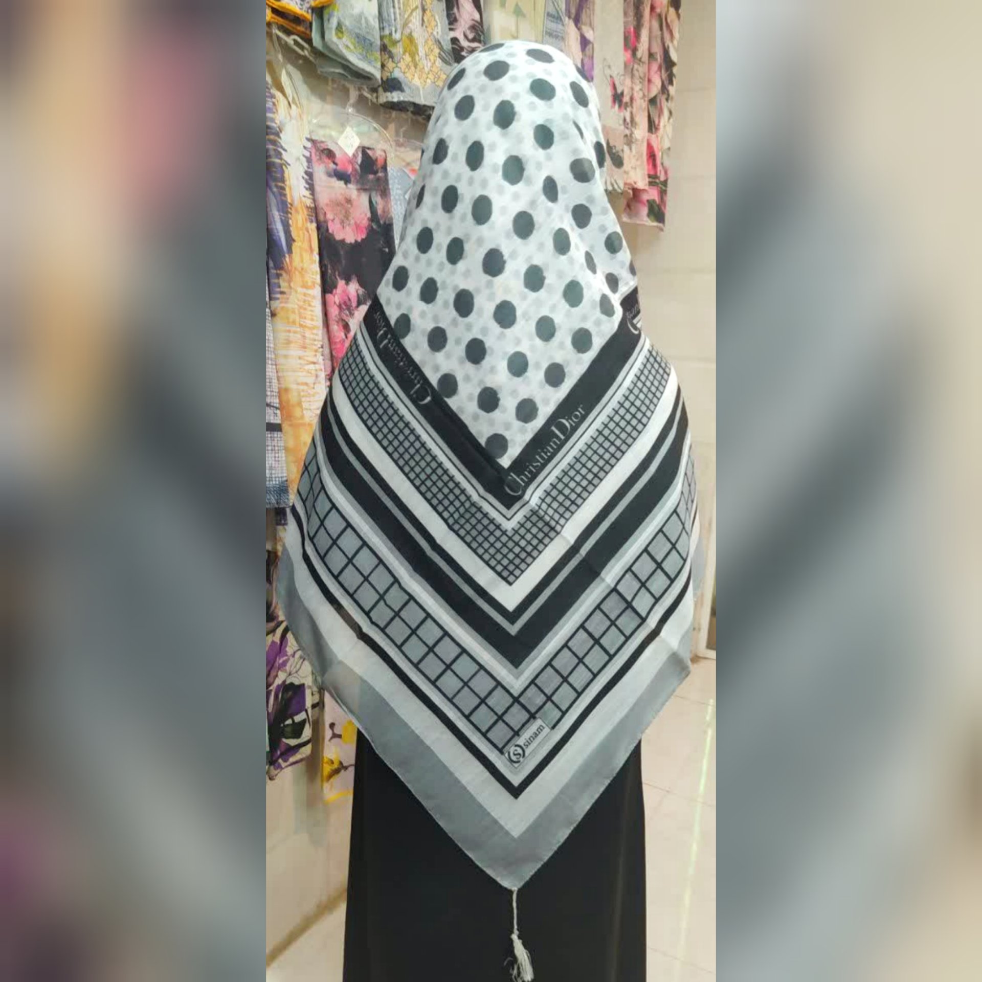 روسری نخی قواره بزرگ