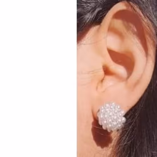 گوشواره منجوقی استیل