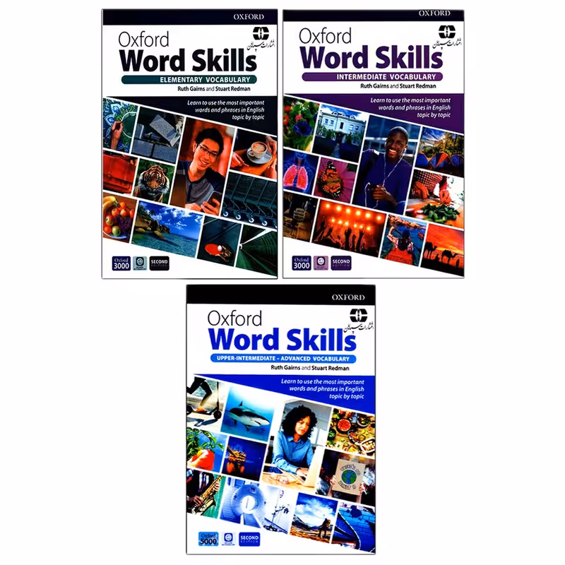 کتاب Oxford Word Skills 2nd Edition اثر Ruth Gairns And Stuart Redman انتشارات سپاهان سه جلدی