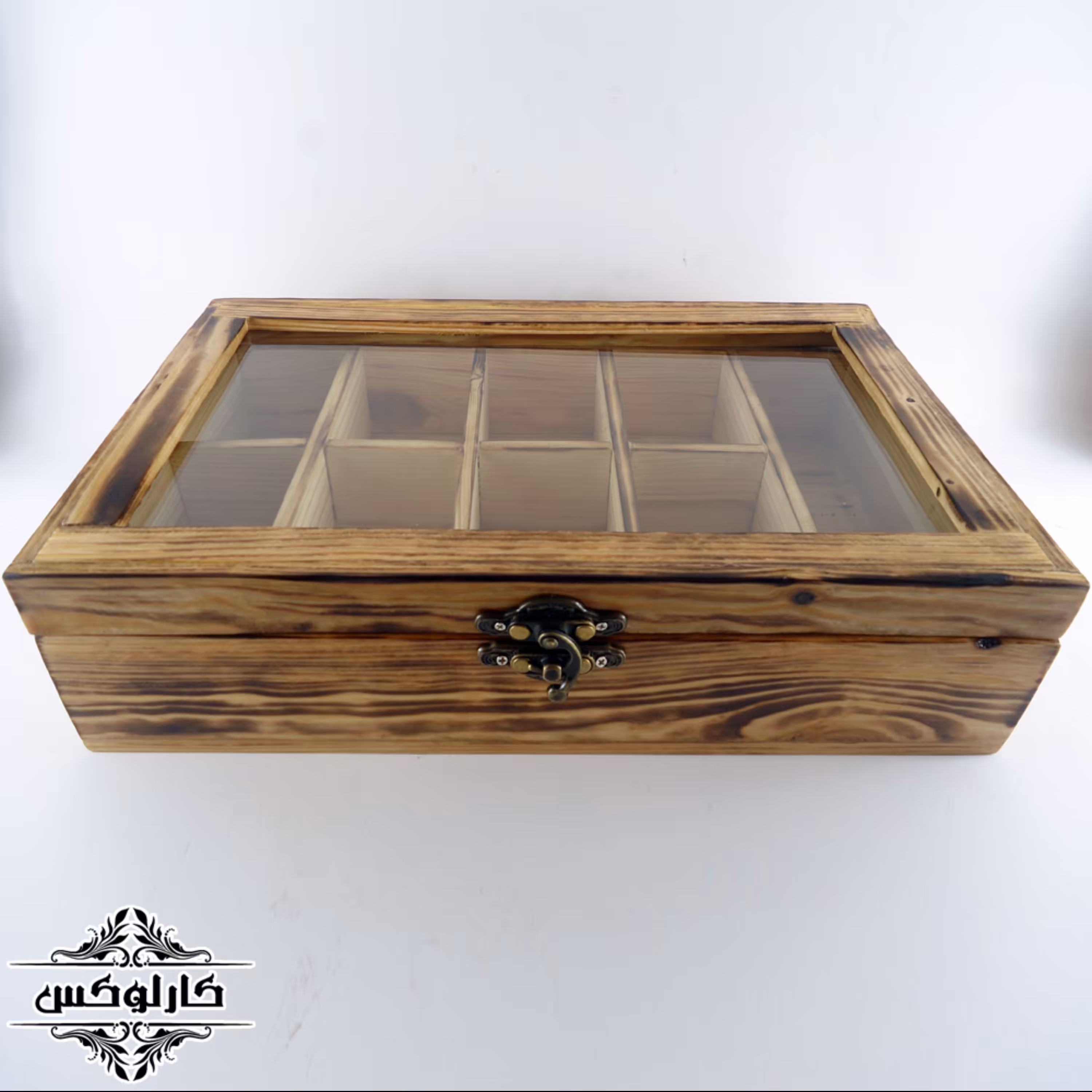 باکس دمنوش با در شیشه ای 25 در 20 سانت
