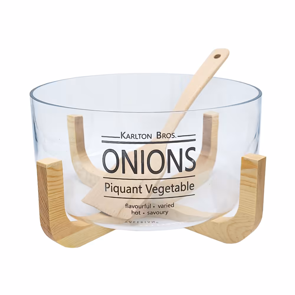 ظرف سالاد با پایه چوبی والرین مدل VA-20030